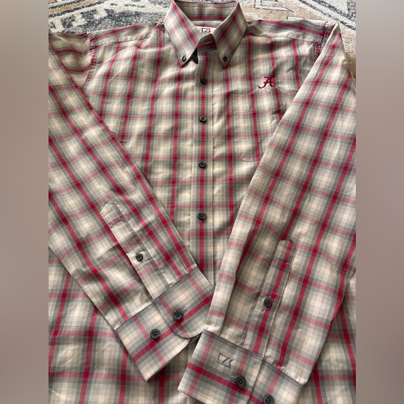 Cutter & Buck Mens Medium Button Down shirt Alabama Crimson Tide roll tide - Picture 5 of 5